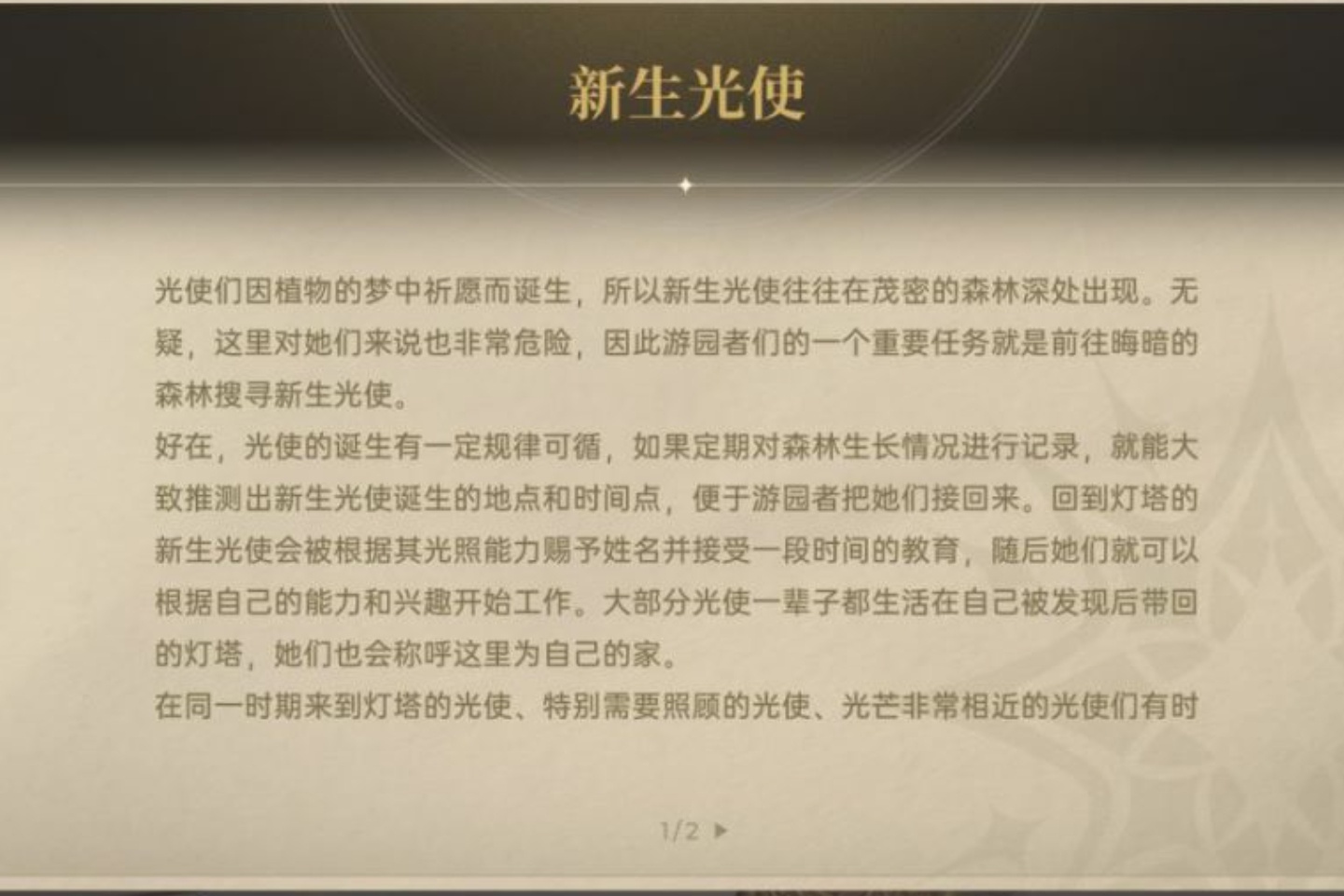 新生光使设定1